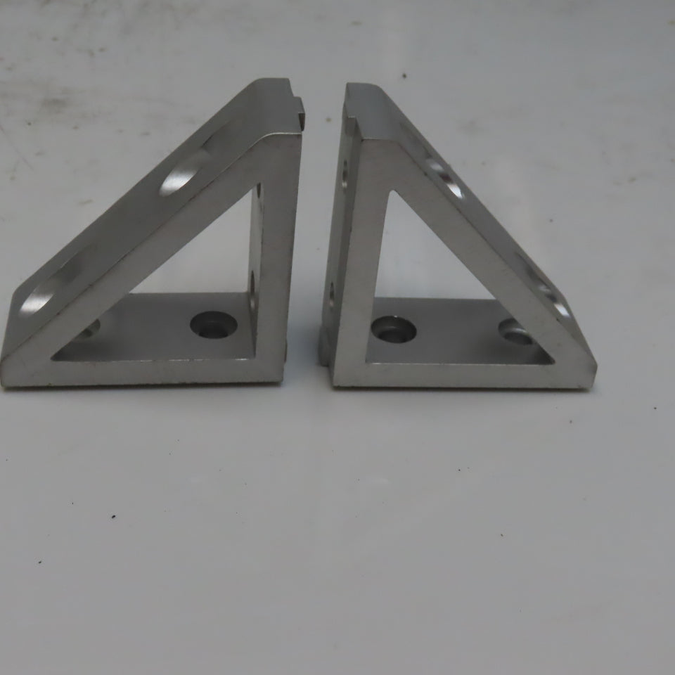 15 Series 4 Hole Keyed Tall Gusseted Inside Corner Bracket Lot of 2
