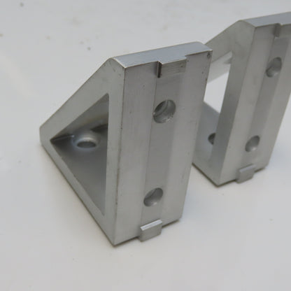 15 Series 4 Hole Keyed Tall Gusseted Inside Corner Bracket Lot of 2