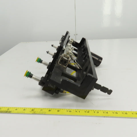 Single Section Rotating 4 Station Vacuum Pick And Place Robot Arm Fixture