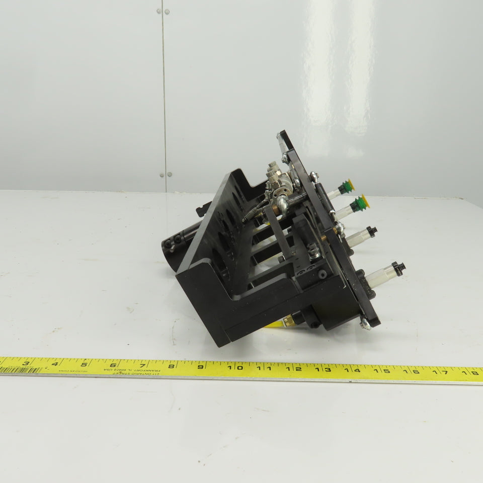 Single Section Rotating 4 Station Vacuum Pick And Place Robot Arm Fixture