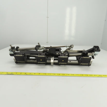 2 Section Rotating 4 Station Pick And Place Robot Arm Fixture