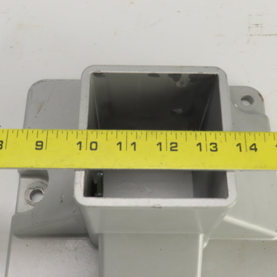 10" x 10"  Aluminum Stand Base Post Holder 3-1/8" x 3-1/8"