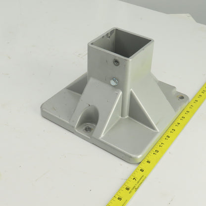 10" x 10"  Aluminum Stand Base Post Holder 3-1/8" x 3-1/8"
