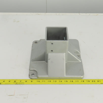 10" x 10"  Aluminum Stand Base Post Holder 3-1/8" x 3-1/8"