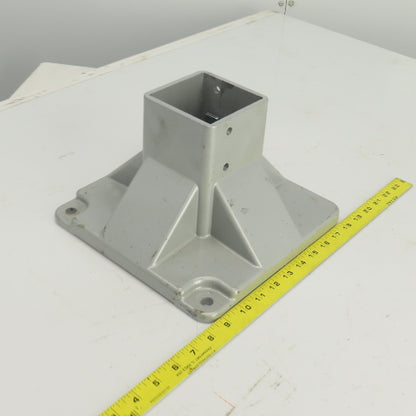 10" x 10"  Aluminum Stand Base Post Holder 3-1/8" x 3-1/8"