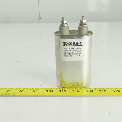 Ronken 64C79106K81 Oil-Filled Capacitor 10 MF 600VP 30605 VA