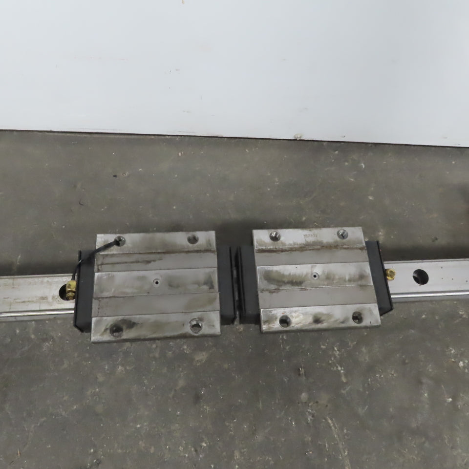 55mm Linear Guide Profile Rail 1860mm OAL W/ Ball Bearings THK HSR55