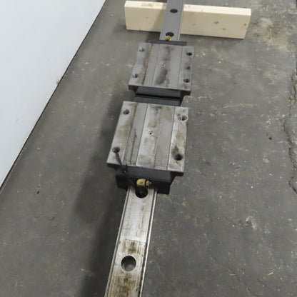 55mm Linear Guide Profile Rail 1860mm OAL W/ Ball Bearings THK HSR55