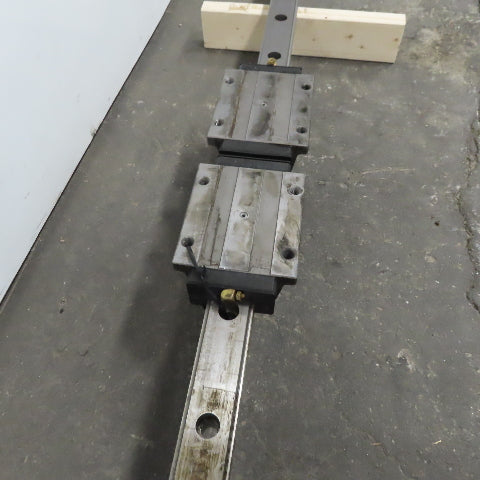55mm Linear Guide Profile Rail 1860mm OAL W/ Ball Bearings THK HSR55