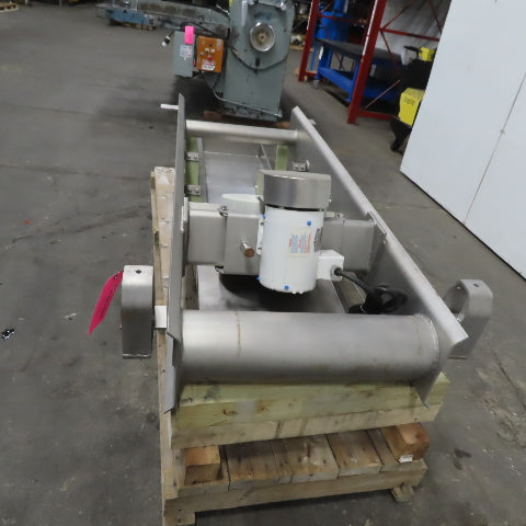 Hanging Stainless Steel Pan 60"x17-1/2" Vibratory Shaker Washdown Conveyor
