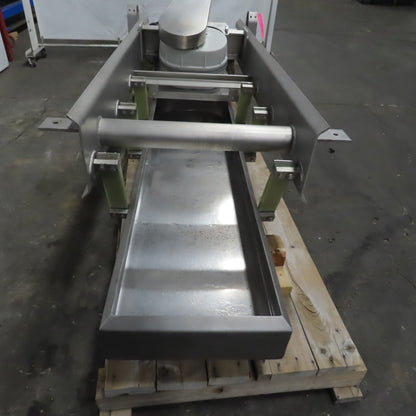 Hanging Stainless Steel Pan 60"x17-1/2" Vibratory Shaker Washdown Conveyor