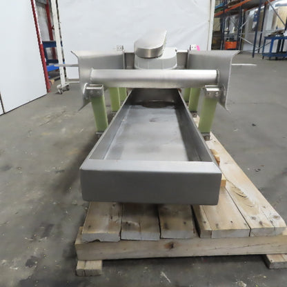 Hanging Stainless Steel Pan 60"x17-1/2" Vibratory Shaker Washdown Conveyor