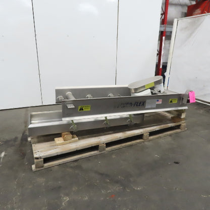 Hanging Stainless Steel Pan 60"x17-1/2" Vibratory Shaker Washdown Conveyor