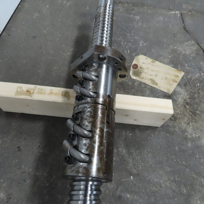 50mm Single Start 12mm Pitch Ball Screw Ball Nut 1500mm Screw Length 1850mm OAL