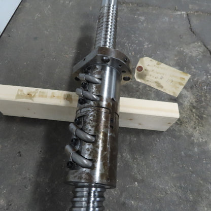 50mm Single Start 12mm Pitch Ball Screw Ball Nut 1500mm Screw Length 1850mm OAL