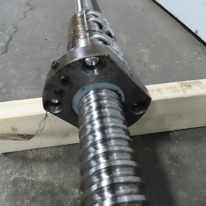 50mm Single Start 12mm Pitch Ball Screw Ball Nut 1500mm Screw Length 1850mm OAL