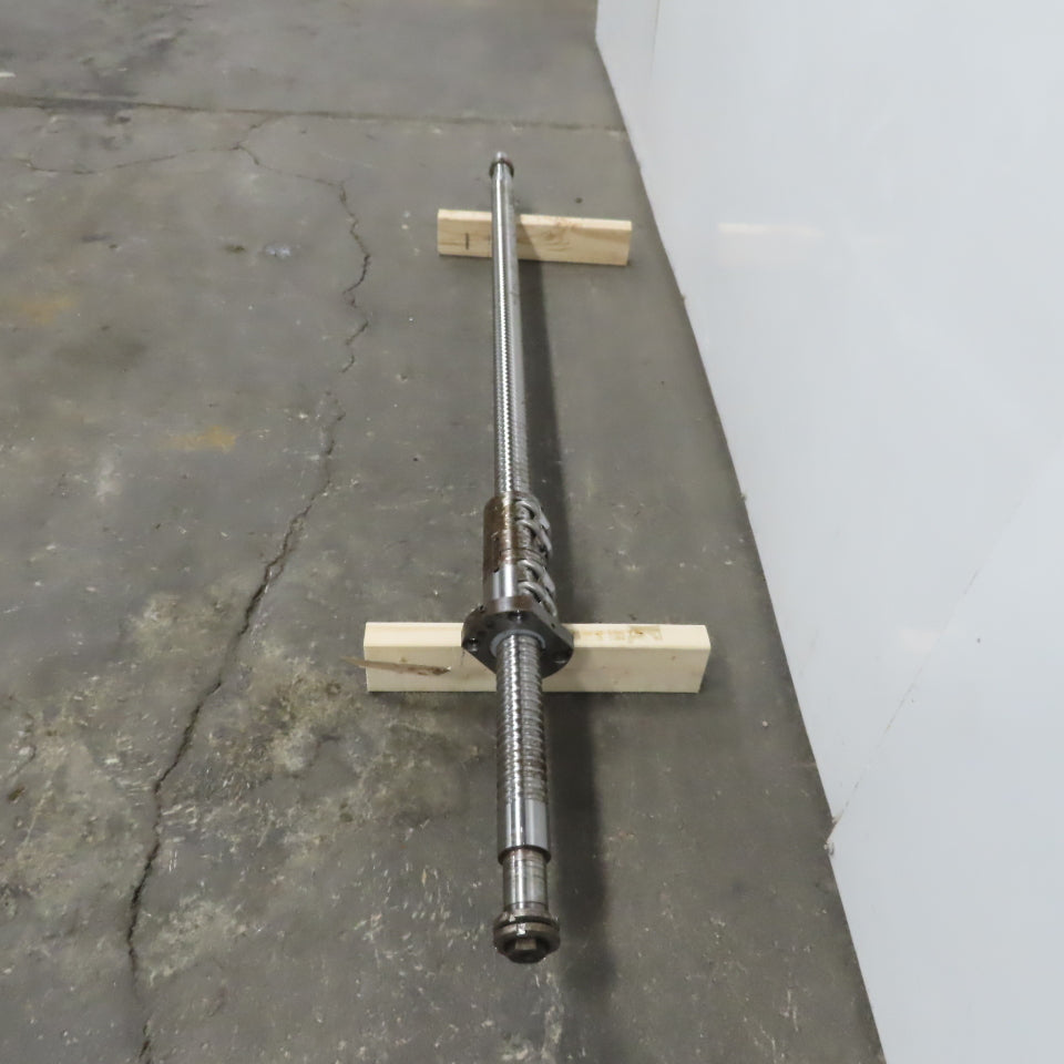 50mm Single Start 12mm Pitch Ball Screw Ball Nut 1500mm Screw Length 1850mm OAL