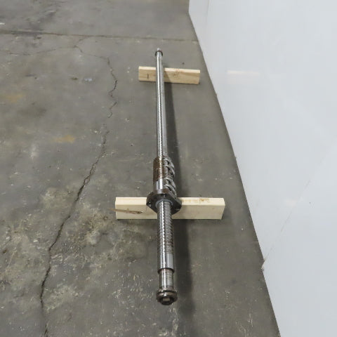 50mm Single Start 12mm Pitch Ball Screw Ball Nut 1500mm Screw Length 1850mm OAL