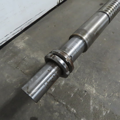 Mazak AJV 32/40 50mm Ball Screw 12mm Pitch Ball Nut 74" Screw Length 94-3/8" OAL