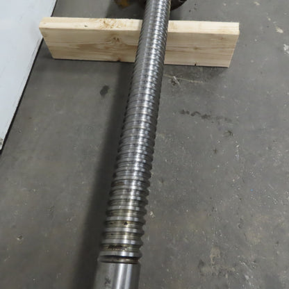 Mazak AJV 32/40 50mm Ball Screw 12mm Pitch Ball Nut 74" Screw Length 94-3/8" OAL