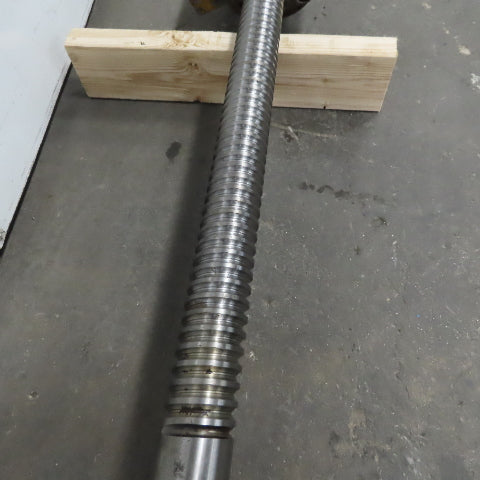 Mazak AJV 32/40 50mm Ball Screw 12mm Pitch Ball Nut 74" Screw Length 94-3/8" OAL
