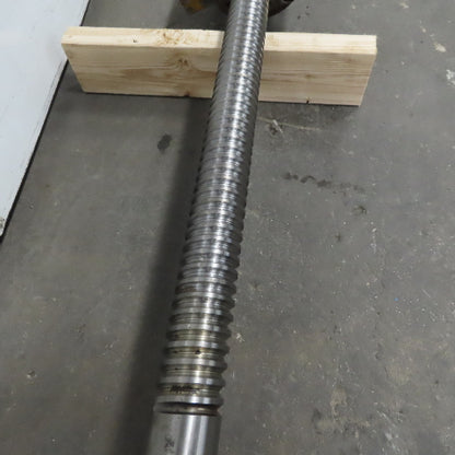 Mazak AJV 32/40 50mm Ball Screw 12mm Pitch Ball Nut 74" Screw Length 94-3/8" OAL