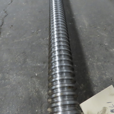Mazak AJV 32/40 50mm Ball Screw 12mm Pitch Ball Nut 74" Screw Length 94-3/8" OAL