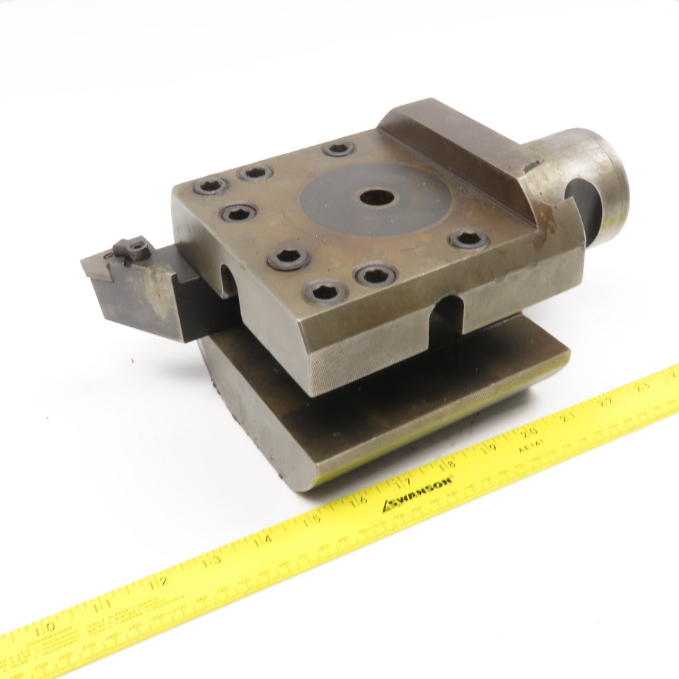 Davis 3 Position Turret Lathe Boring Bar Holder Block 1-1/2" Bar 2-3/4" Shank