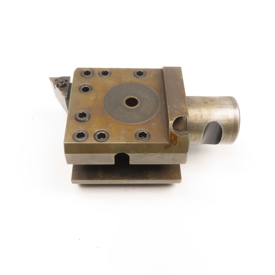 Davis 3 Position Turret Lathe Boring Bar Holder Block 1-1/2" Bar 2-3/4" Shank