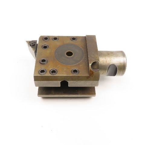 Davis 3 Position Turret Lathe Boring Bar Holder Block 1-1/2" Bar 2-3/4" Shank