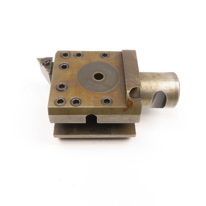 Davis 3 Position Turret Lathe Boring Bar Holder Block 1-1/2" Bar 2-3/4" Shank