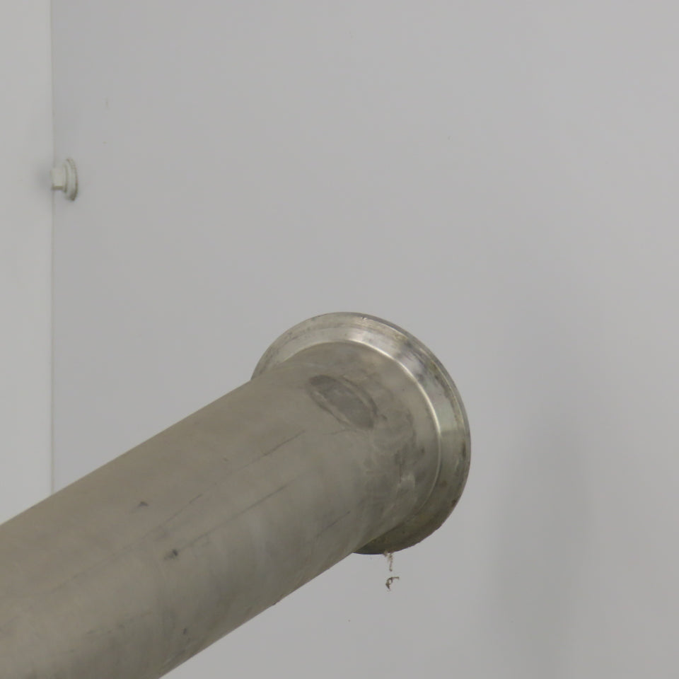 1-1/2" Stainless Steel Sanitary Pipe 84" OAL W/90° Elbow