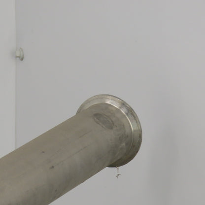 1-1/2" Stainless Steel Sanitary Pipe 84" OAL W/90° Elbow