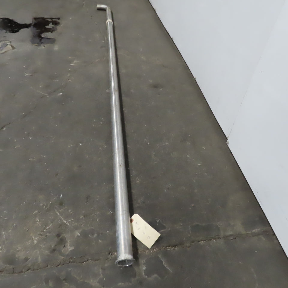 1-1/2" Stainless Steel Sanitary Pipe 99" OAL W/90° Elbow
