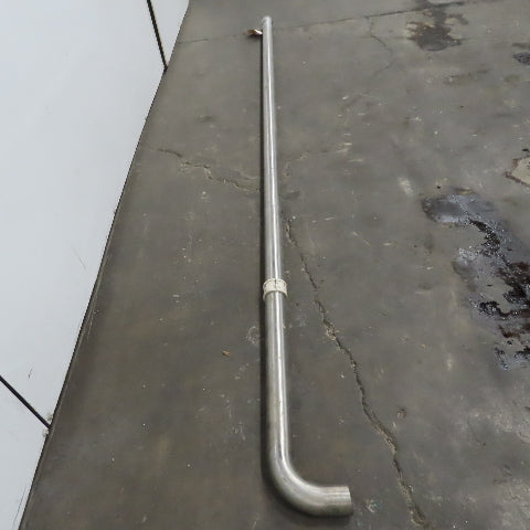 1-1/2" Stainless Steel Sanitary Pipe 99" OAL W/90° Elbow