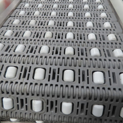 54" Stainless Steel Slide Bed Transfer Conveyor 12" Plastic Chain Belt 30FPM 3Ph