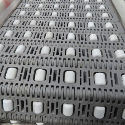 54" Stainless Steel Slide Bed Transfer Conveyor 12" Plastic Chain Belt 30FPM 3Ph