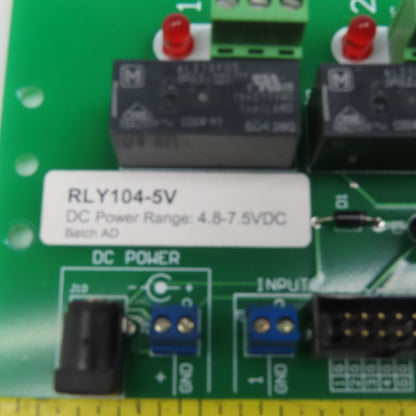 Winford RLY104-5V 4 Channel SPDT Relay Circuit Board 4.8-7.5VDC