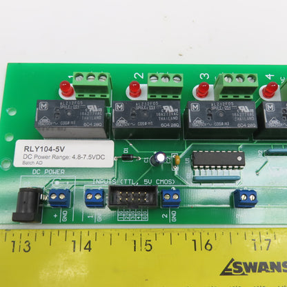 Winford RLY104-5V 4 Channel SPDT Relay Circuit Board 4.8-7.5VDC