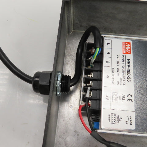 Mean Well HRP-300-36 Power Supply W/Enclosure Input 100-240VAC Output 36VDC