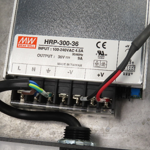 Mean Well HRP-300-36 Power Supply W/Enclosure Input 100-240VAC Output 36VDC