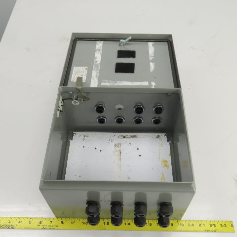 Saginaw Control SCE-12108BELJ 12" x 10" x 8" Electrical Enclosure W/Backplate