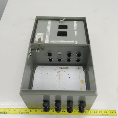 Saginaw Control SCE-12108BELJ 12" x 10" x 8" Electrical Enclosure W/Backplate