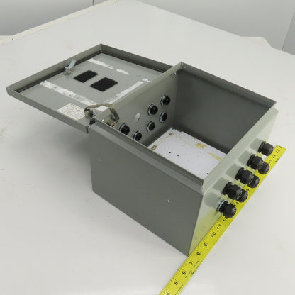 Saginaw Control SCE-12108BELJ 12" x 10" x 8" Electrical Enclosure W/Backplate