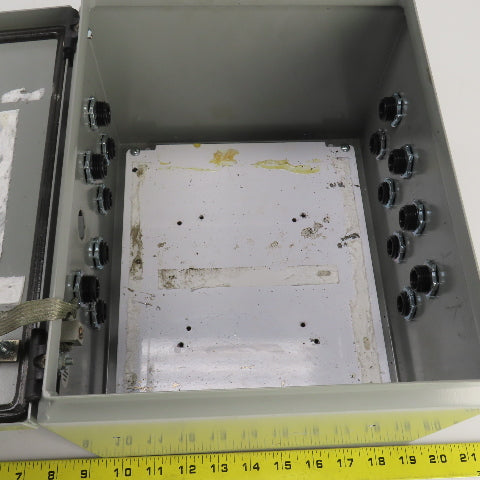 Saginaw Control SCE-12108BELJ 12" x 10" x 8" Electrical Enclosure W/Backplate