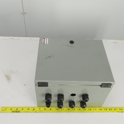Saginaw Control SCE-12108BELJ 12" x 10" x 8" Electrical Enclosure W/Backplate