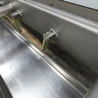 Hanging Stainless Steel Pan 152"x17-1/2" Vibratory Shaker Washdown Conveyor