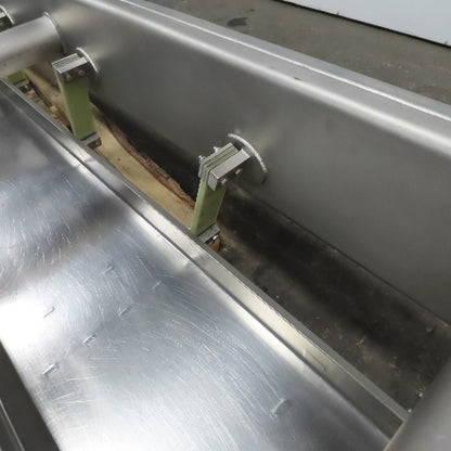 Hanging Stainless Steel Pan 152"x17-1/2" Vibratory Shaker Washdown Conveyor
