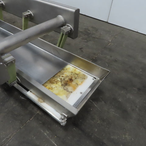 Hanging Stainless Steel Pan 152"x17-1/2" Vibratory Shaker Washdown Conveyor
