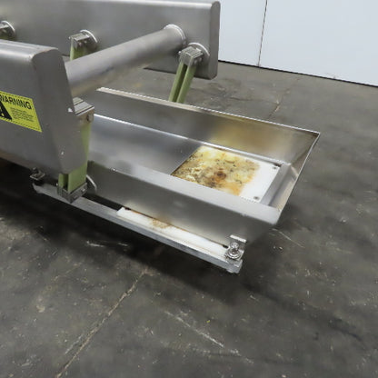 Hanging Stainless Steel Pan 152"x17-1/2" Vibratory Shaker Washdown Conveyor